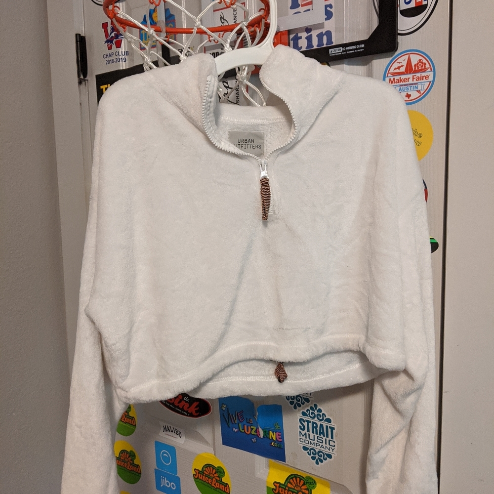 Urban outfitters fuzzy cropped sweater